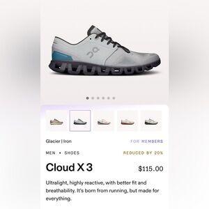 On Cloud | Cloud X 3 | Men’s 10.5